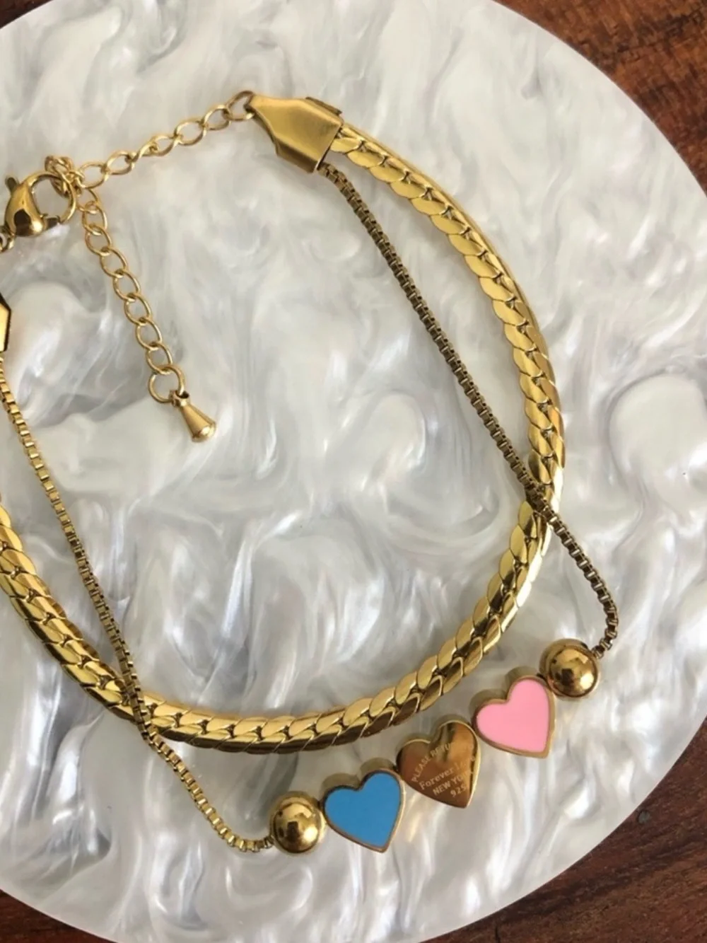 N/A gold heart